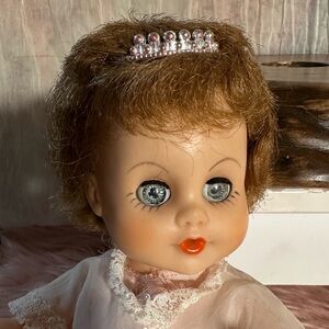 EE G EE Vintage Princess Baby Doll No Chews Moveable Eyes